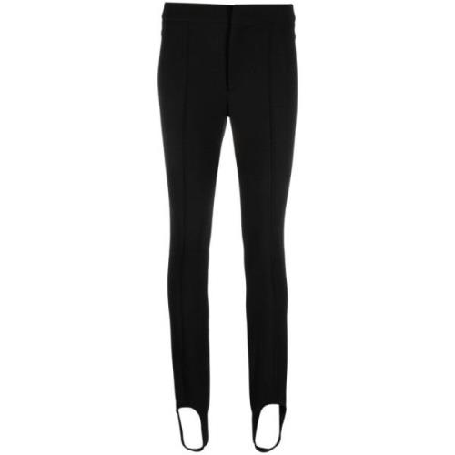 Sorte Foldede Stigbøjle Leggings