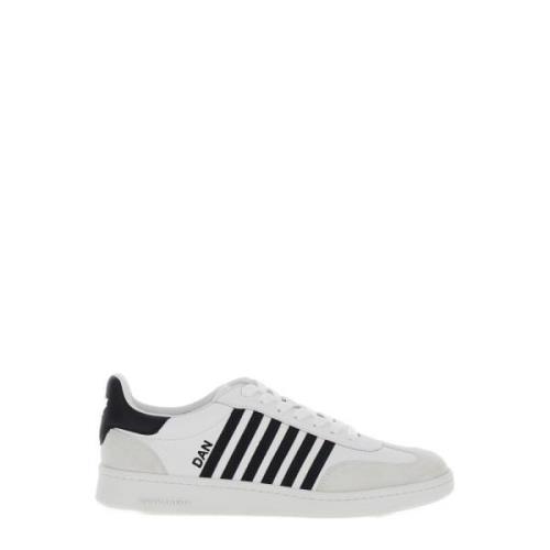 Hvide Sneakers Vitello+Crosta Bianco+Nero