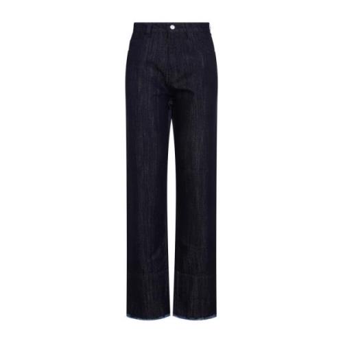 Blå Højtaljede Tapered Jeans