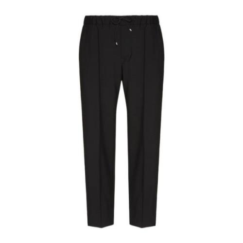 Sporty Mohair Wool Pants med Side Trim