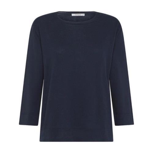 Blå Crew Neck Sweater