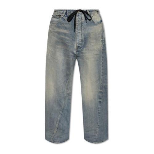 Bredbenede jeans