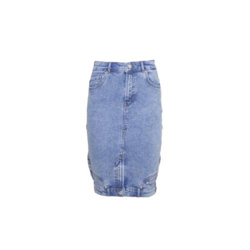 Omvendt Denim Nederdel