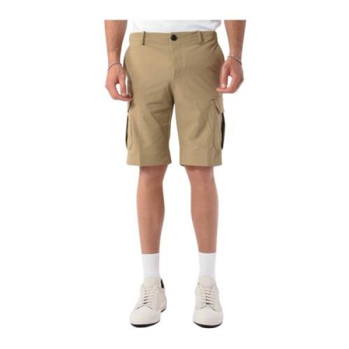 Cargo Bermuda shorts med skjult lukning