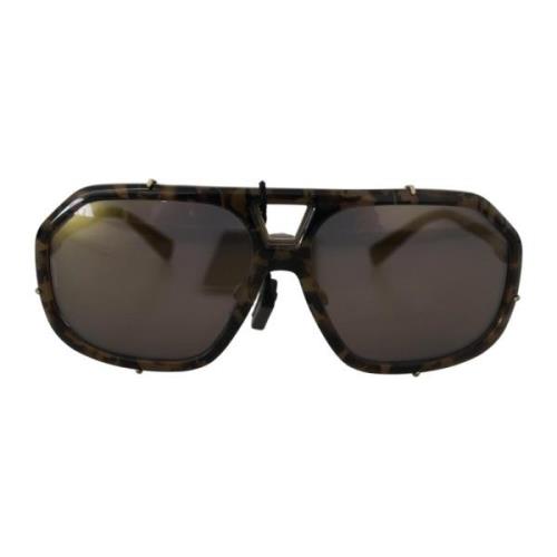 Brun spejl linse Aviator solbriller