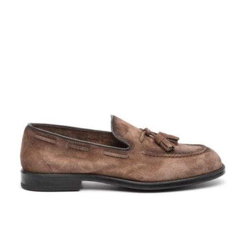 Brun Ruskind Loafer med Tassels