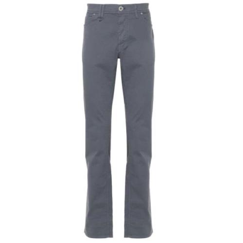 Slate Grey Straight-Leg Trousers