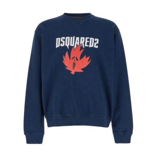 Maple Print Crewneck Sweatshirt