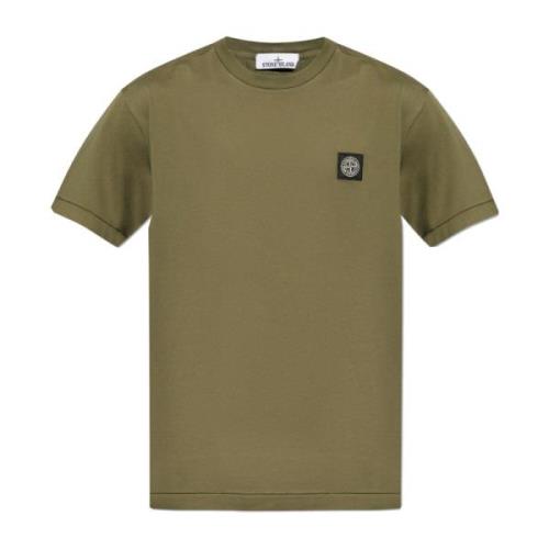 T-shirt med logo patch