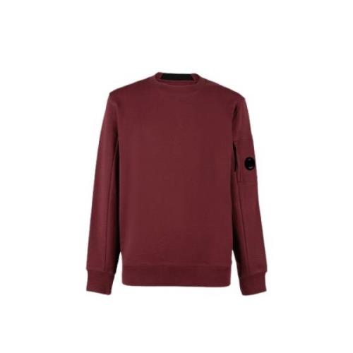 Diagonal Raised Fleece Crew Neck Sweatshirt