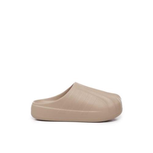 Beige Superstar Mules Sandaler Gummi Sål