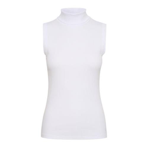 Rollneck Top Pure White