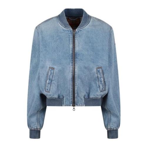 Denim Bomber Jakke