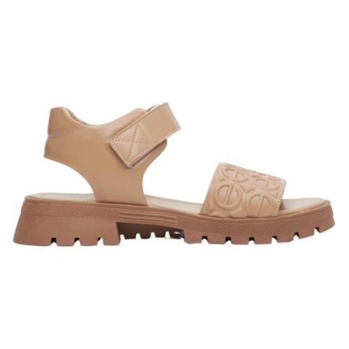 Chunky Platform Lysebrune Damesandaler