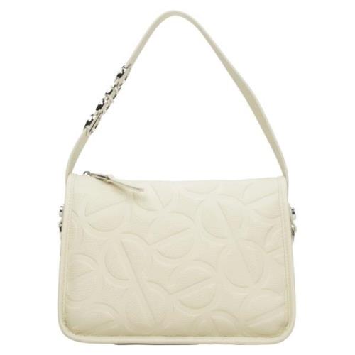 Krem Beige Skuldertaske Elegant Stil