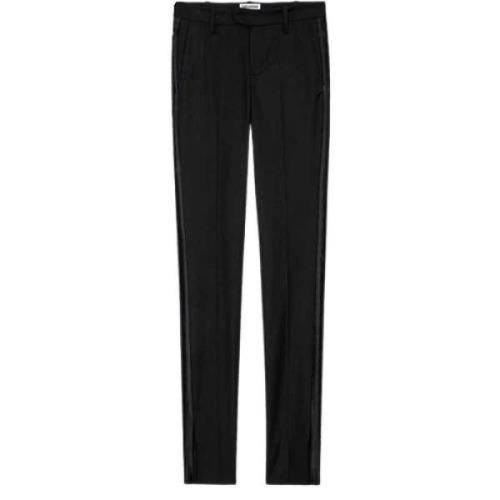 Elegant Split Leg Suit Trousers