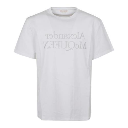 Hvid T-shirt med Logoprint