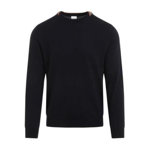 Mørkeblå Crew Neck Sweater