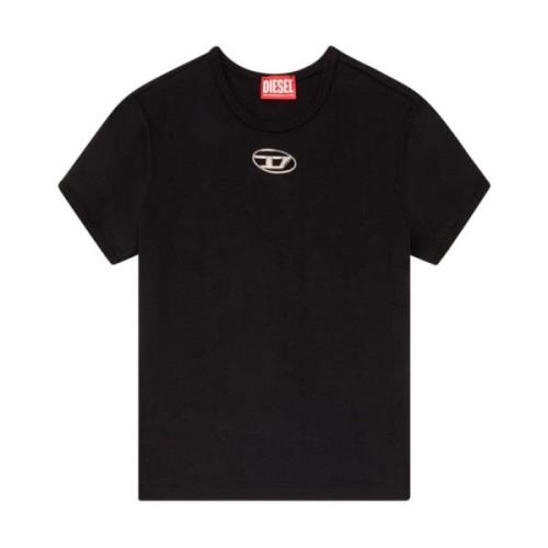 Sort T-shirt med Oval D-logo