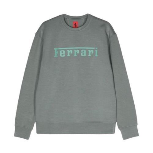 Grå Logo Sweater Crew Neck Langærmet