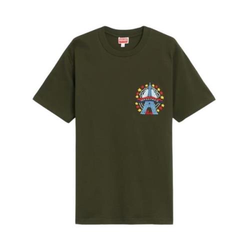 Eiffeltårn Broderet T-shirt