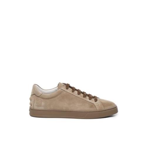 Beige Ruskind Sneakers Logo Print