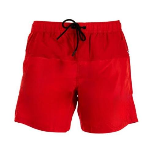 Rød Logo Badeshorts