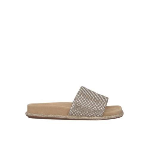 Strass Strap Flad Sandal