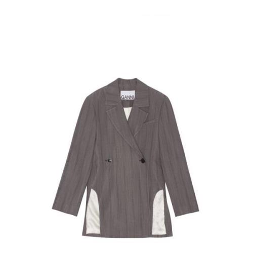 Stribet Side-Slid Blazer