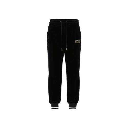 Bløde Sorte Chenille Joggers