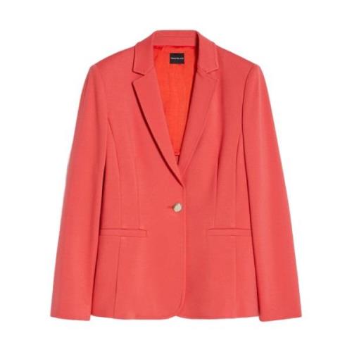 Koralfarvet Elegant Blazer Jakke