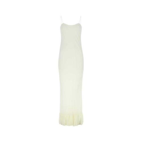 Elegant Ivory Silk Dress