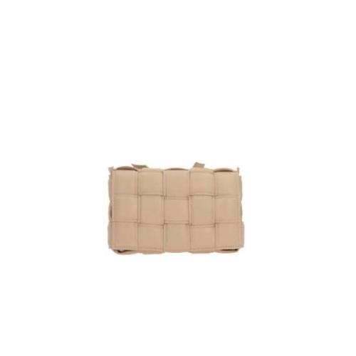 Beige Intrecciato Nappa Skuldertaske