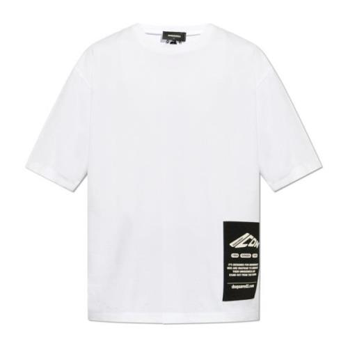 T-shirt med logo patch