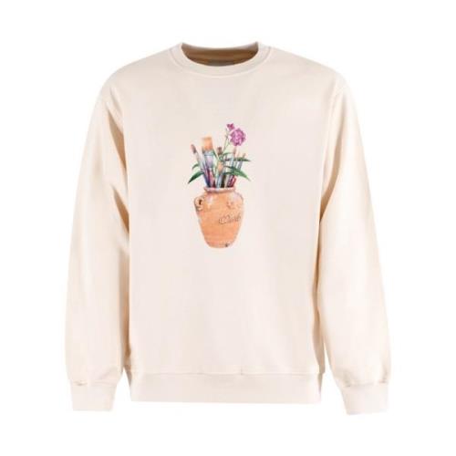 Penselstrøg Sweatshirt Creme