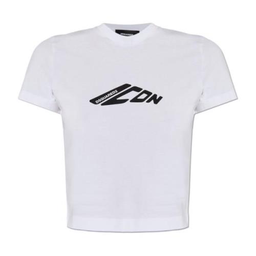 Kort t-shirt med logo