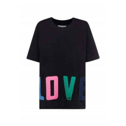 Multifarvet Print Oversize T-Shirt