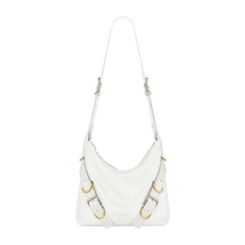 Ivory Crossbody Taske med Metaldetaljer