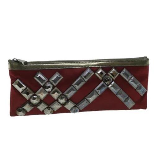 Pre-owned Satin clutches