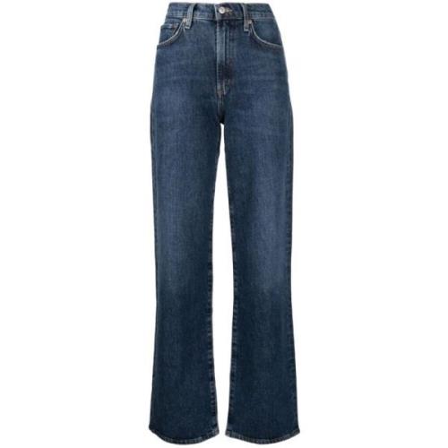 Indigo Blue Straight-Leg Jeans