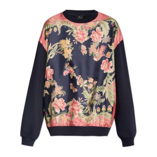 Blomstermotiv Sweatshirt