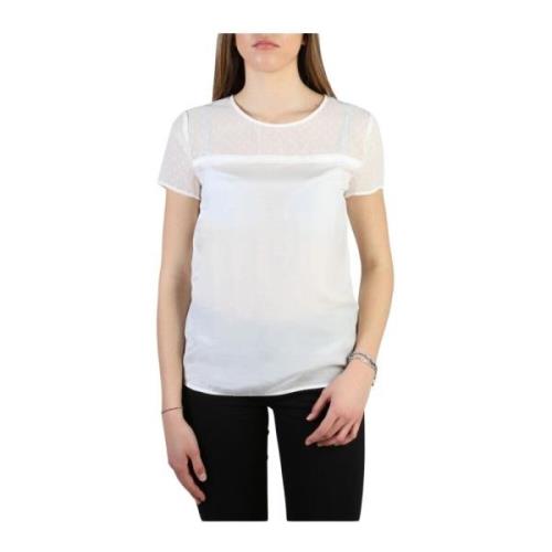 Silk Viscose T-shirt med baglukning