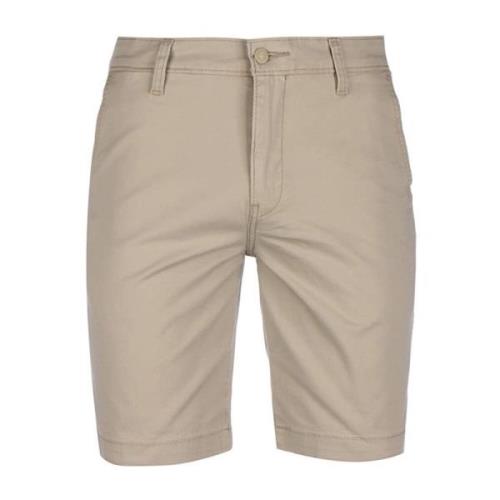 Beige Bomuld Bermuda Shorts til Mænd