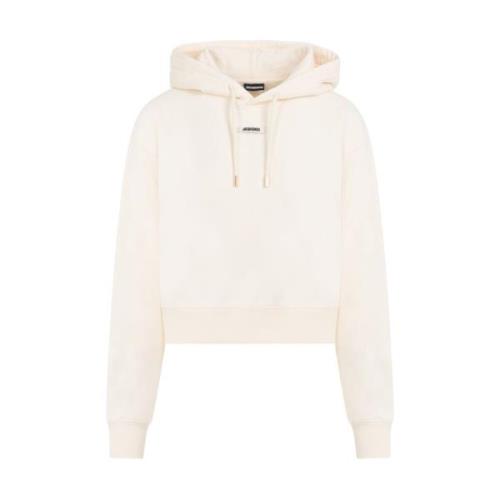 Beige Bomuld Hoodie SS24