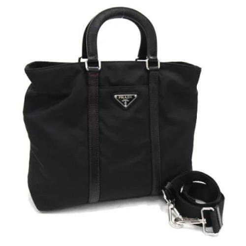 Pre-owned nylon prada-tasker