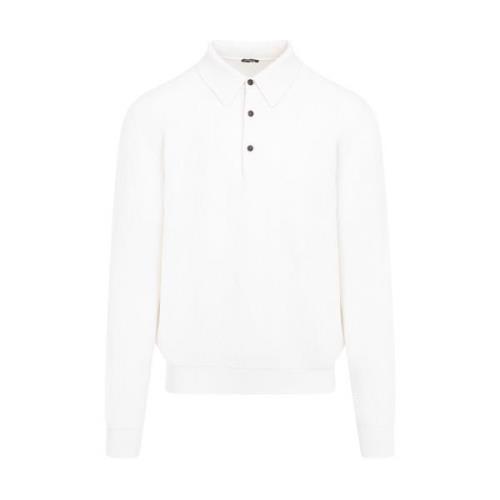 Bianco Strikket Polo