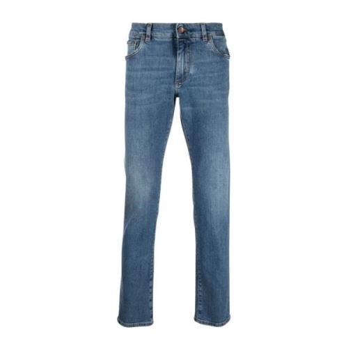 Blå Straight Leg Jeans Variant Abbinata