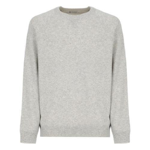 Grå Uld Cashmere Silke Sweater