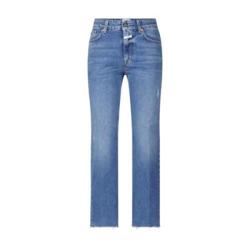 Straight Leg Cropped Jeans