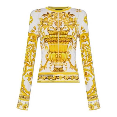 Sweater med 'Majolica' print